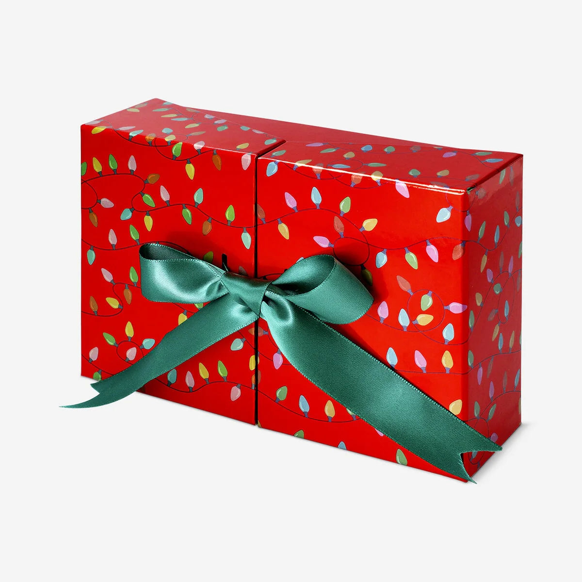 Red gift box with ribbon - 20 cm